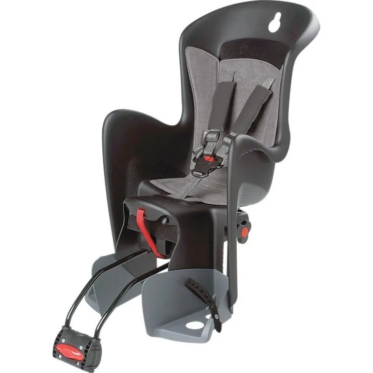 Polisport 'Bilby Maxi RS' Kinderfahrradsitz schwarz/grau, bis 22 kg, inkl. Rahmenhalterung