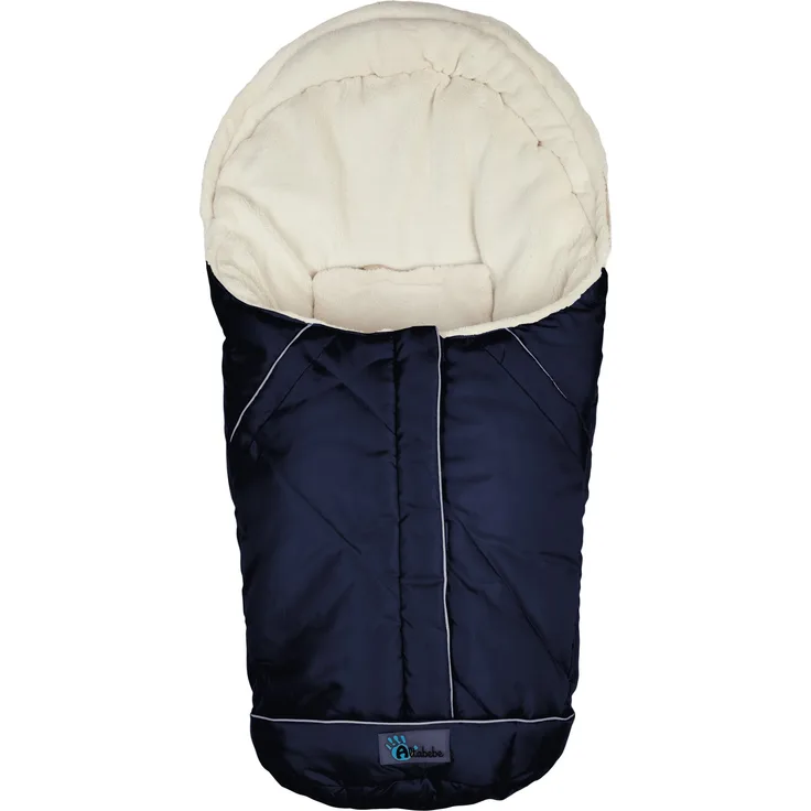 Altabebe AL2003-31 Winterfußsack Nordic Kollektion für Babyschale und Car Seat, Gruppe 0+, marine - whitewash