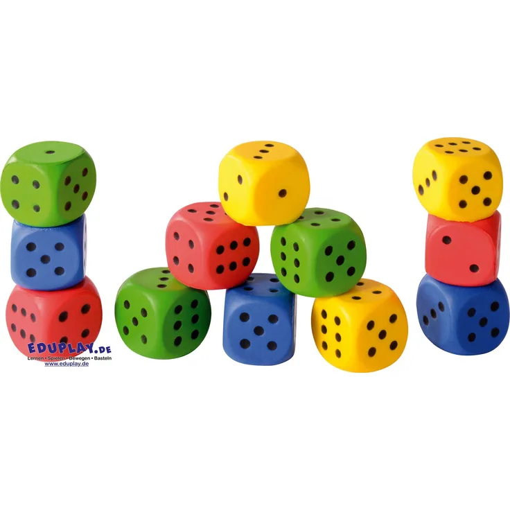 Eduplay Knautschwürfel 4 cm 12er Set