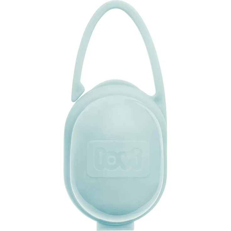LLOVI Schnullerhalter Mint, 0 Monate+, Zwei praktische Griffe, Universal, Leicht zu waschen, BPA-frei, Mint - Preisvergleich – Bild 1