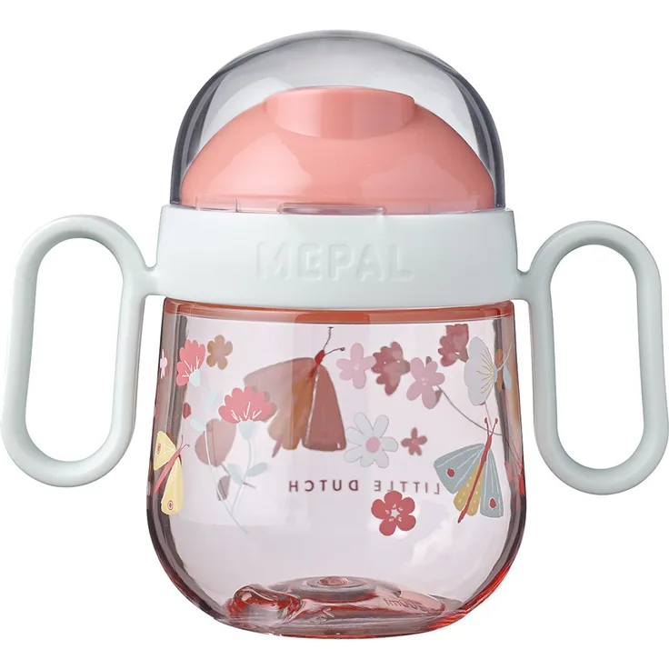 Little Dutch Flowers & Butterflies Anti - Leck Becher mit Henkel Rosa