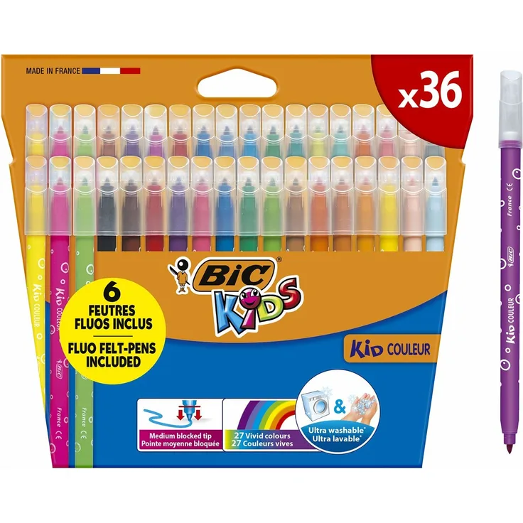 Bic Kids Filzstifte bunt Etui de 36