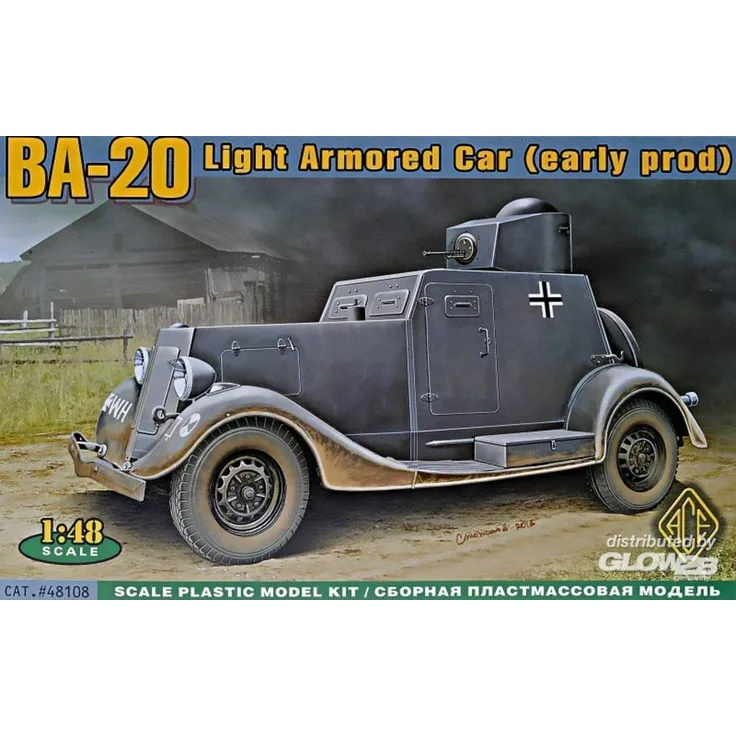 ACE ACE48108 BA-20 light armored car, early prod.