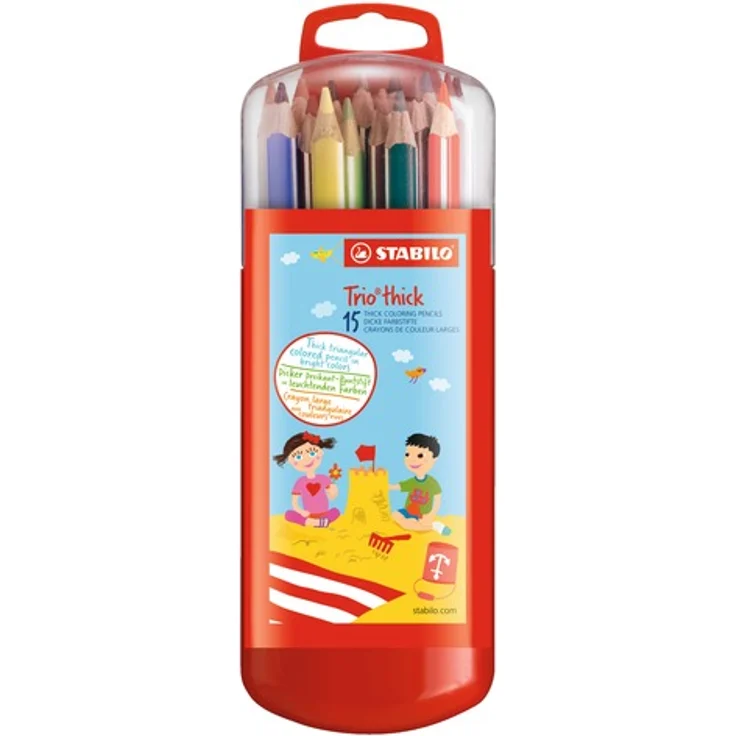 Stabilo Farbstift dreikant Trio 15er Zebrui Box 2031115 – Bild 1