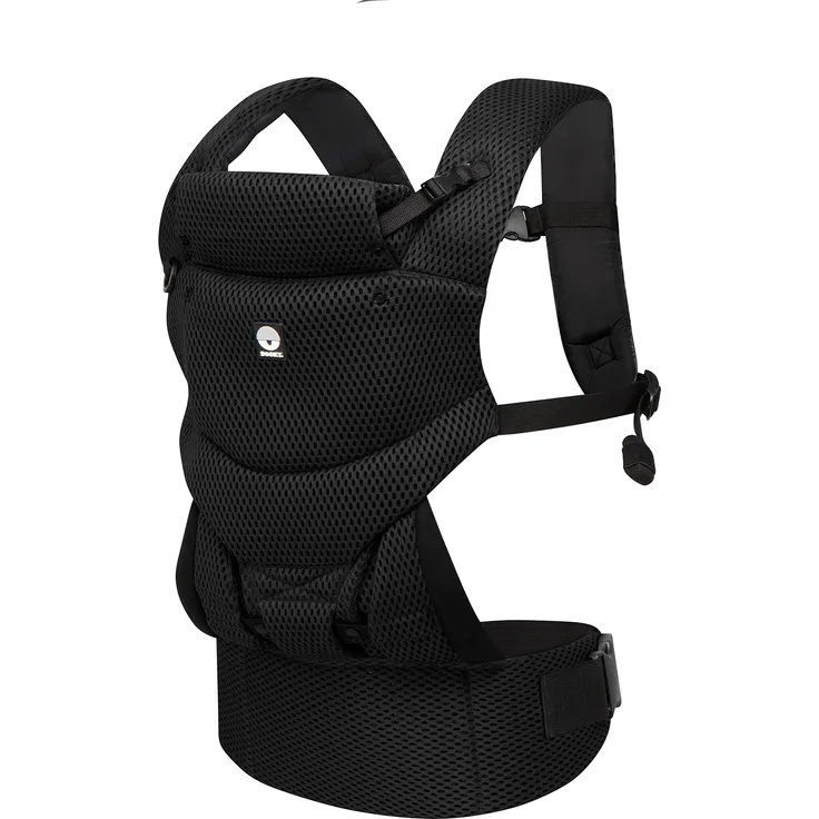 Dooky - Ergonomische Babytrage Neugeborene ab Geburt (0-3 Jahre & 3. 5-15 kg) - Koala Tragetuch Baby, Hüftsitz Baby Carrier, Babytragetuch - Atmungsaktives Material: Polyester - Farbe: Schwarz