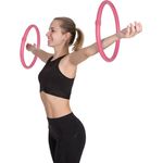 Hoopomania Arm Hoop, Hula Hoop mit Schaumstoff, 2-teilig Pink