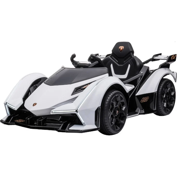Kinderfahrzeug - Elektro Auto "Lamborghini V12 Vision Gran Turismo" - lizenziert - 12V7AH, 2 Motoren- 2,4Ghz Fernsteuerung, MP3, Ledersitz+EVA-Weiss – Bild 14