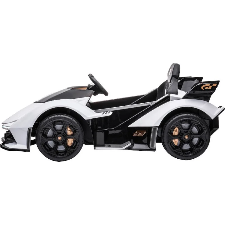 Kinderfahrzeug - Elektro Auto "Lamborghini V12 Vision Gran Turismo" - lizenziert - 12V7AH, 2 Motoren- 2,4Ghz Fernsteuerung, MP3, Ledersitz+EVA-Weiss – Bild 10