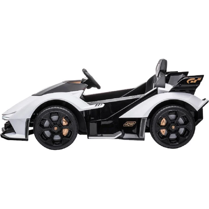 Kinderfahrzeug - Elektro Auto "Lamborghini V12 Vision Gran Turismo" - lizenziert - 12V7AH, 2 Motoren- 2,4Ghz Fernsteuerung, MP3, Ledersitz+EVA-Weiss – Bild 3