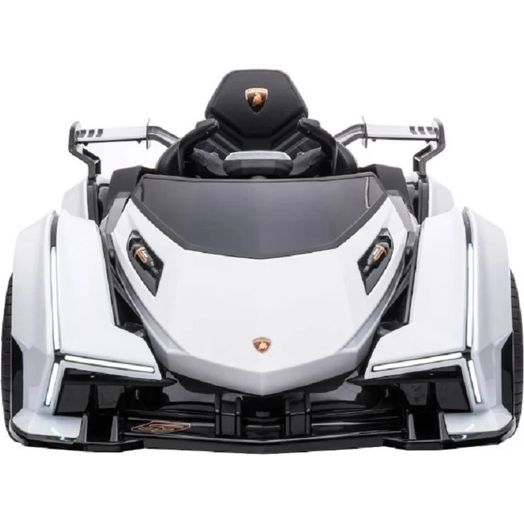 Kinderfahrzeug - Elektro Auto "Lamborghini V12 Vision Gran Turismo" - lizenziert - 12V7AH, 2 Motoren- 2,4Ghz Fernsteuerung, MP3, Ledersitz+EVA-Weiss – Bild 2