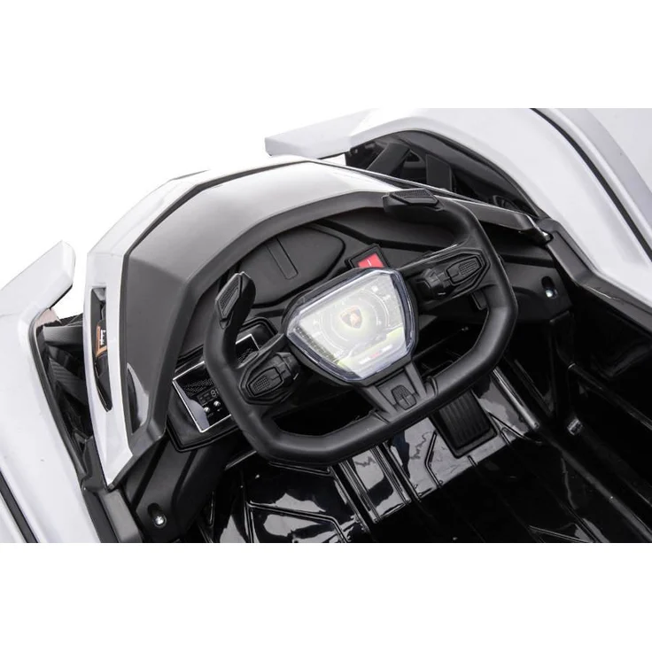 Kinderfahrzeug - Elektro Auto "Lamborghini V12 Vision Gran Turismo" - lizenziert - 12V7AH, 2 Motoren- 2,4Ghz Fernsteuerung, MP3, Ledersitz+EVA-Weiss – Bild 15