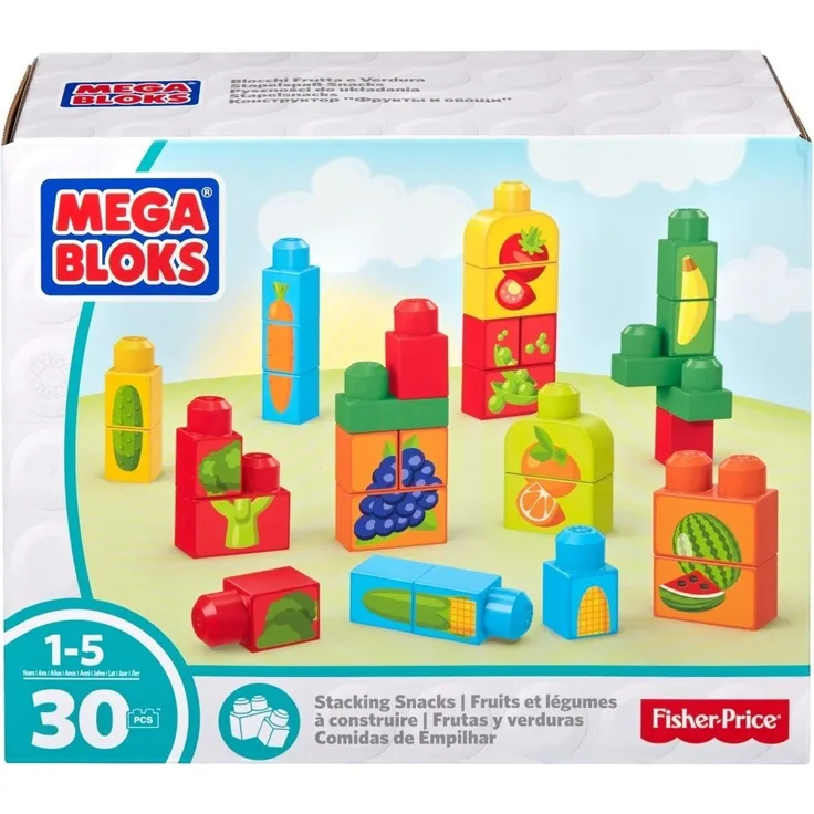 Mattel Mega Blocks Stacking Snacks, 30 Teile