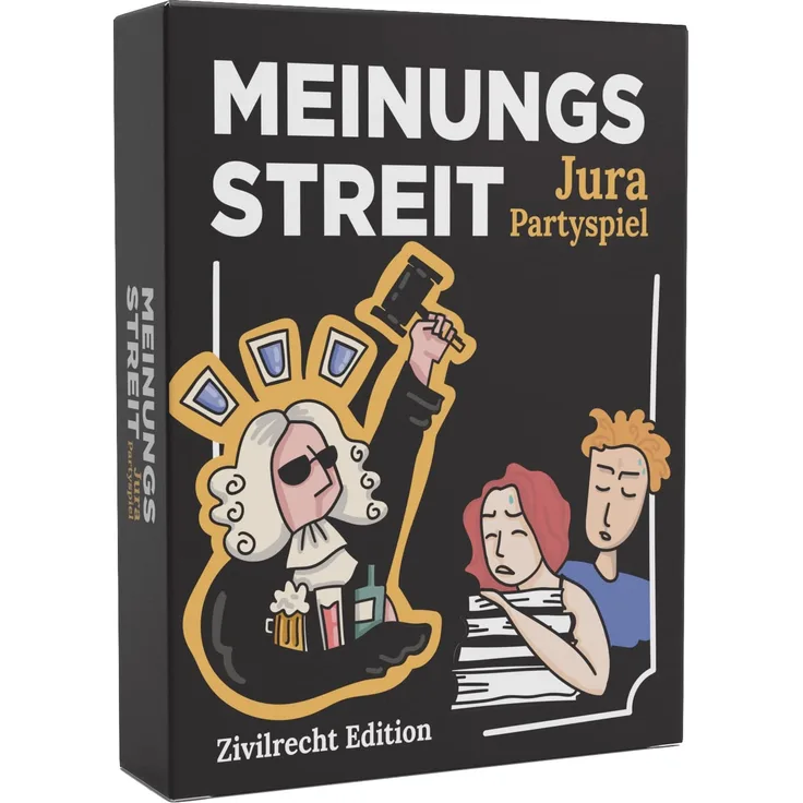 Meinungsstreit - Das Jura Partyspiel. Humorvolles Kartenspiel für Anwälte, Juristinnen und Studenten. Ideale Geschenkidee zum Examen, Referendariat, Geburtstagen oder zum Studienbeginn