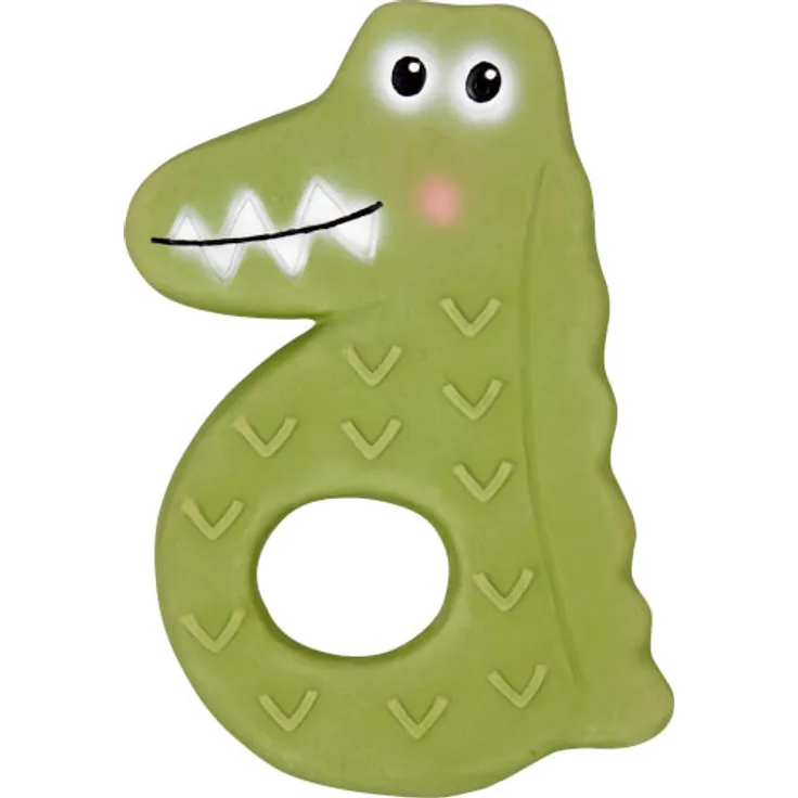 Beißring aus Naturkautschuk Kroko - Little Wonder
