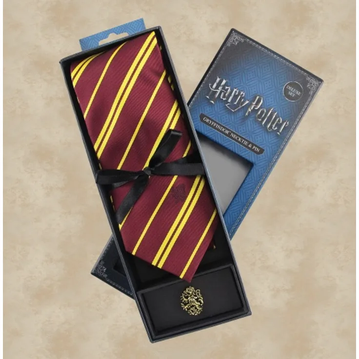 "Gryffindor Krawatte mit Pin (Deluxe Box) - Harry Potter"