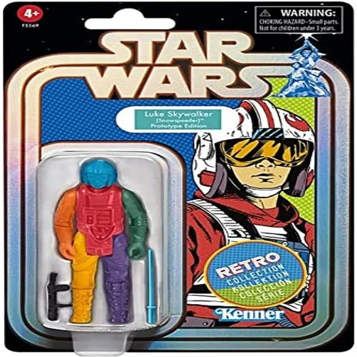 MERCHANDISING LICENCE Hasbro Star Wars - Luke Skywalker Snowspeeder - Figurine Retro Coll. 10cm