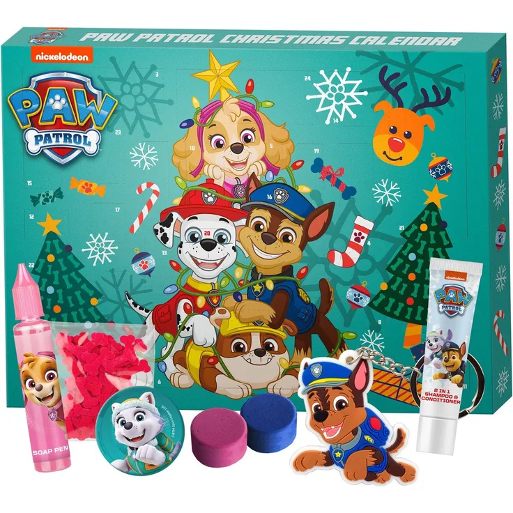 Kinder Adventskalender PawPatrol Grün Holiday Heroes Bastel & Beauty