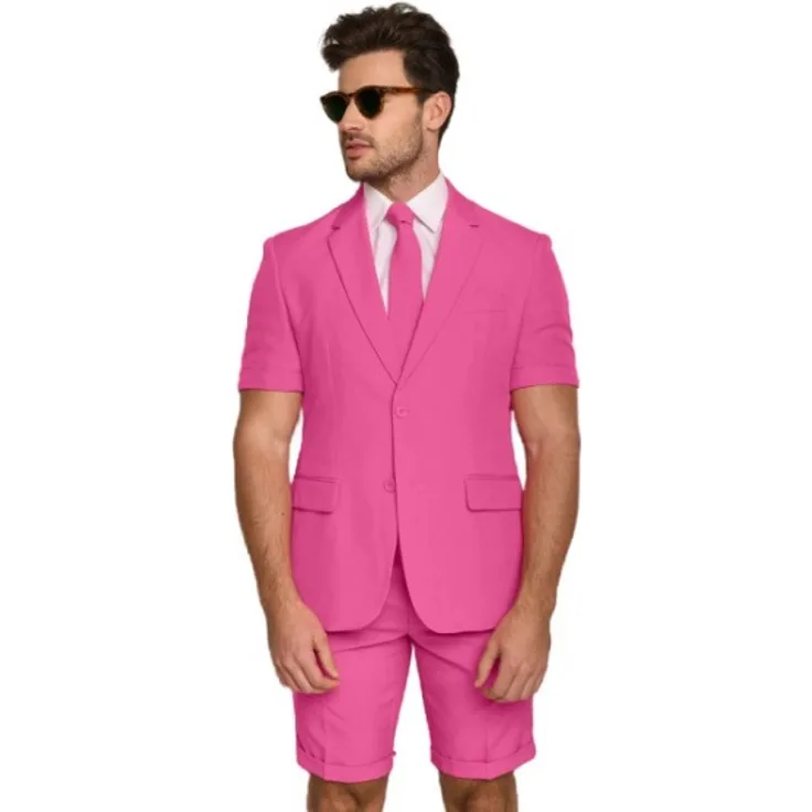 OppoSuits sommerkostüm Mr. Pinkherrenkostüm polyester rosa mt 48