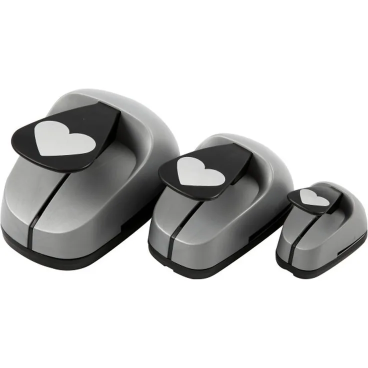 Creativ Company - Motivstanzer 3er-Set Herzen