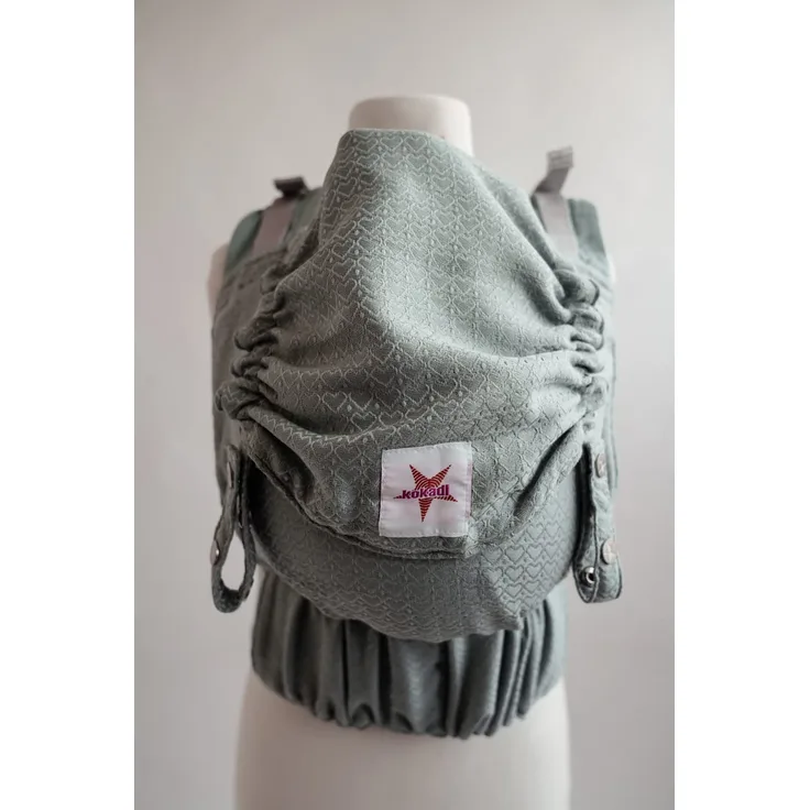 KOKADI® Ergonomische Babytrage Neugeborene ab Geburt [bis 15kg] - Mitwachsend Rückentrage Bauchtrage Baby - Baby Tragetuch neugeboren ab Geburt - Baby Carrier - Baby Tragehilfe - Flip Heart2Heart Mint