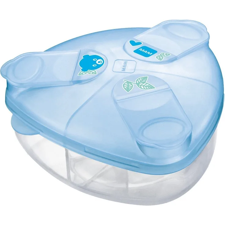 MAM ACC06-SKY Milchpulverspender (Blau), transparent, 200 g