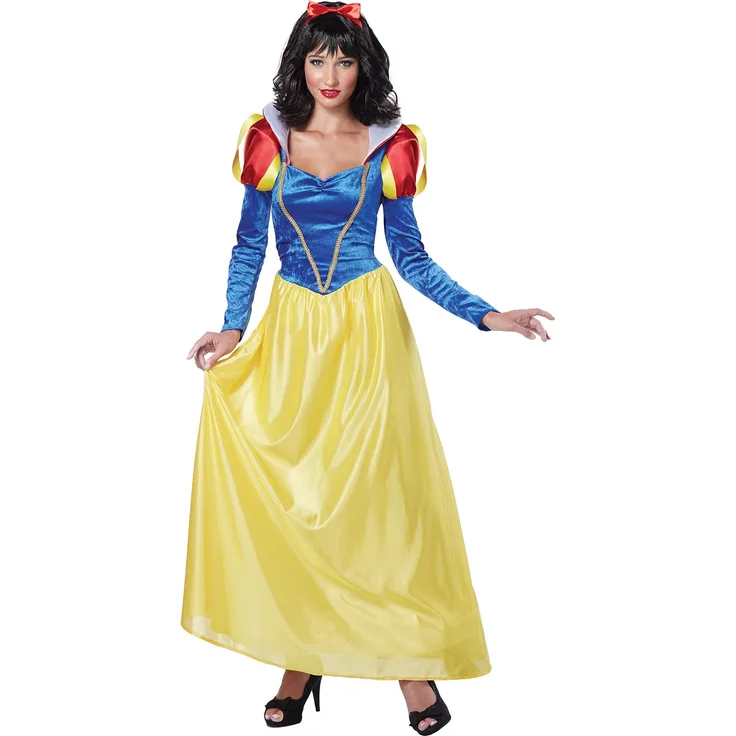 KULTFAKTOR GmbH Zauberhafte Märchenprinzessin Damenkostüm gelb-blau-rot XL