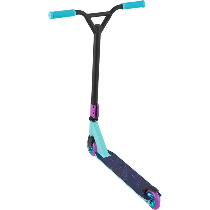 ArtSport 24632 'Stunt Scooter Retro Purple', ab 6 Jahren, 360° Lenker, 100 mm Alu Räder, max. belastbar bis 100 kg, blau/lila – Bild 3