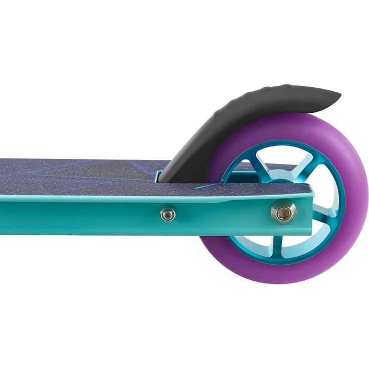 ArtSport 24632 'Stunt Scooter Retro Purple', ab 6 Jahren, 360° Lenker, 100 mm Alu Räder, max. belastbar bis 100 kg, blau/lila – Bild 5