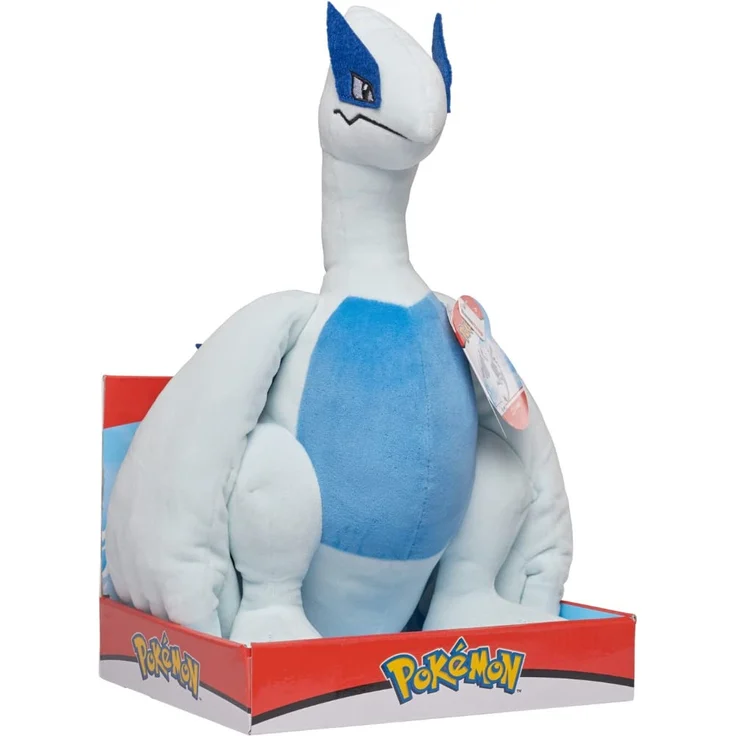 Pokemon Kuscheltier XXL Lugia 30 cm Plüschtier – Neue 2023 Plush - Offiziell Lizenziertes Spielzeug