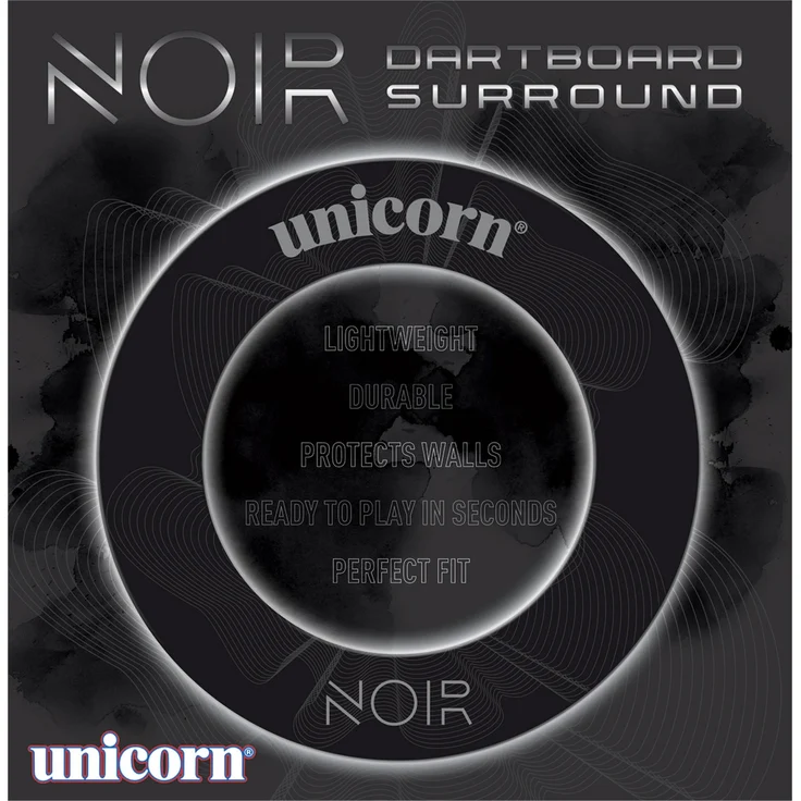 Unicorn Professional Dartboard Surround - Noir schwarz | Dartboard Schutz – Bild 2