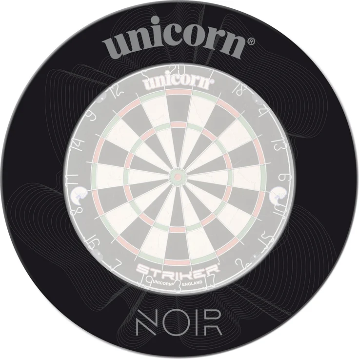 Unicorn Professional Dartboard Surround - Noir schwarz | Dartboard Schutz – Bild 1