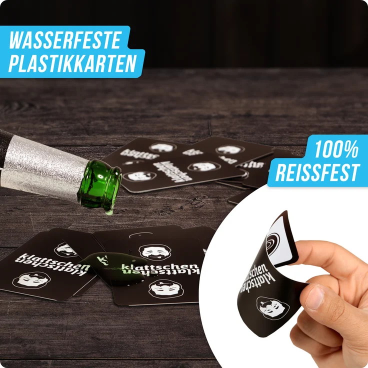 klattschen® - Trinkspiel - WASSERFESTE EDITION - Das wahrscheinlich beste Trinkspiel aller Zeiten – Bild 3