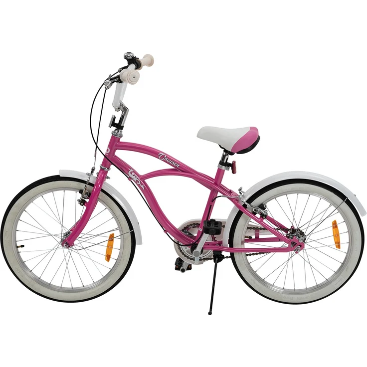 Kinderfahrrad Cruiser 20 Zoll Kinder Fahrrad Rosa Türkis Kinderrad Seitenständer (Rosa) – Bild 14