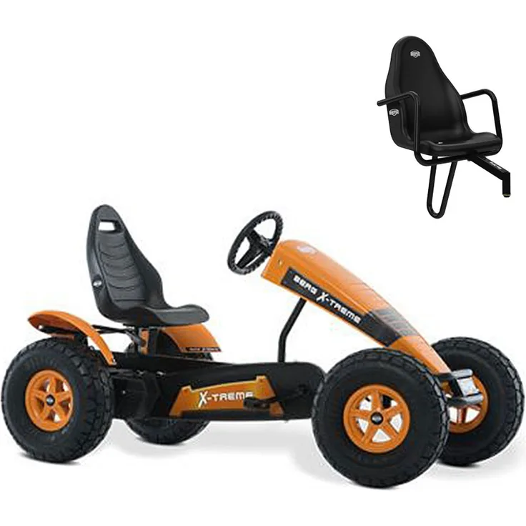 BERG Gokart X-Treme orange BFR-3 mit Gangschaltung inkl. Soziussitz