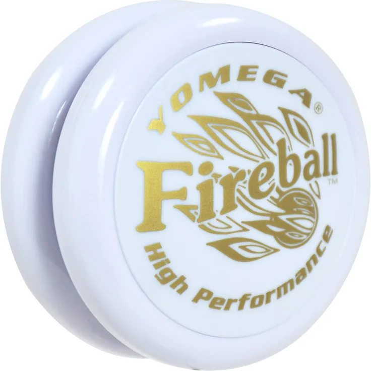 Yomega Fireball YoYo – leistungsstarkes, reaktionsfreies, transaxsives Yoyo, ideal für Saitentricks für fortgeschrittene Spieler wie Profis + zusätzliche 2 Jo-Jo-Jo-Saiten (weiß)