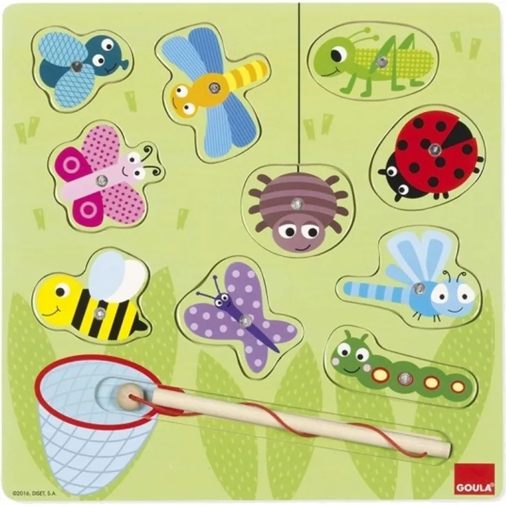 magnetpuzzle Insecten junior 28 cm 10 Teile