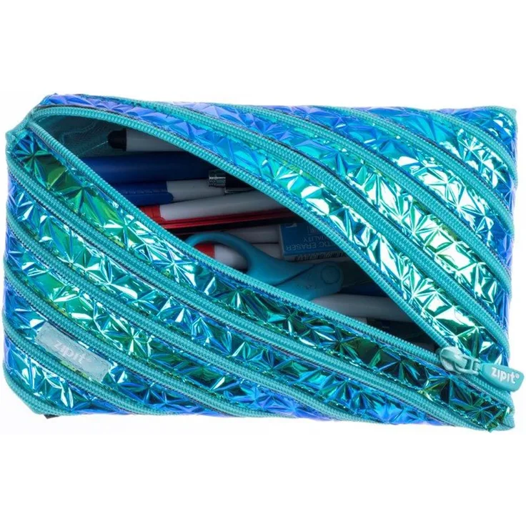 ZIPIT große Jumbo Metallic Tasche grün
