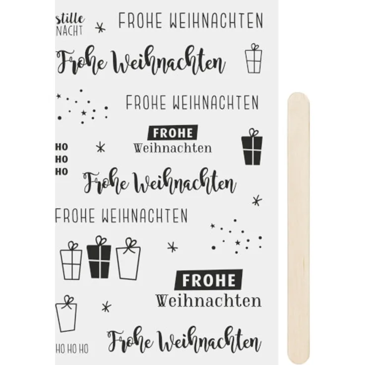 Rubbelsticker Frohe Weihnachten sw