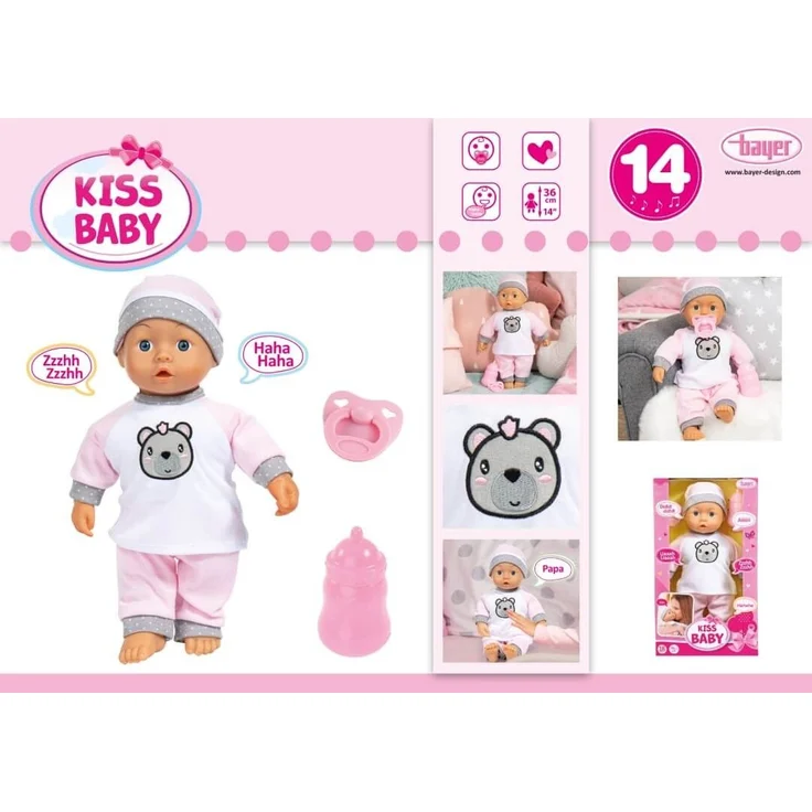Funktionspuppe Kiss Baby, 36 cm - Babypuppe – Bild 14
