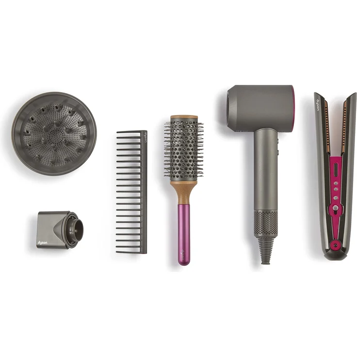 Casdon 73552 Dyson Supersonic & Corrale Deluxe Styling-Set | Spielzeug-Haartrockner und-Glätteisen für Kinder ab 3 Jahre | Mit interaktiven Elementen ausgestattet - Preisvergleich