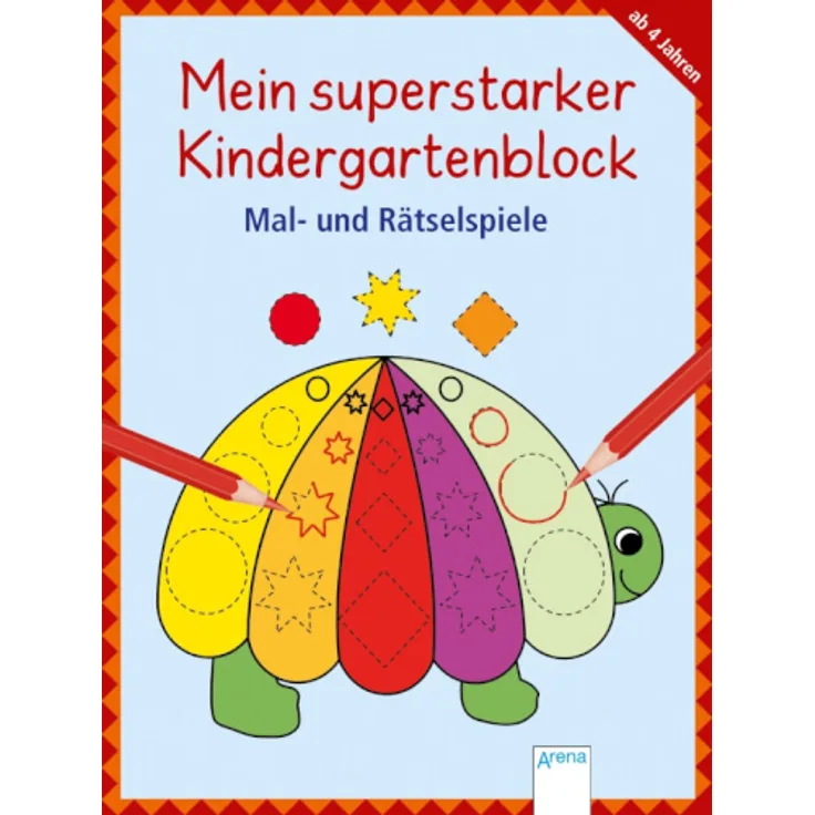 Arena - Mein superstarker Kindergartenblock: Malen, Suchen
