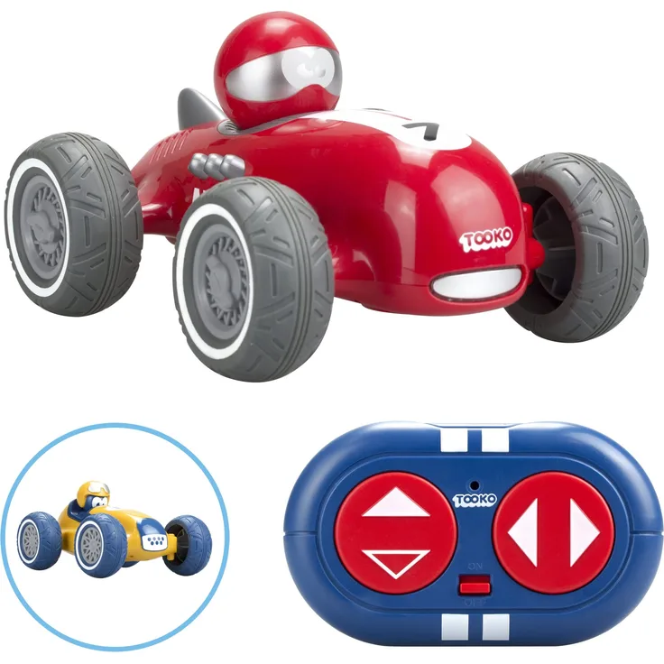 TOOKO 81476 Mein erstes ferngesteuertes Vintage-Auto by Silverlit, Lichteffekte, Spielzeug für Vorschulkinder, in Zwei Farben erhältlich, ab 3 Jahren, ( Sortiert )