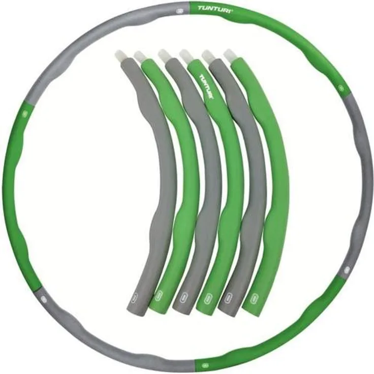 TUNTURI Hula Hoop für Bauchmuskeln 1,2 kg grün - Preisvergleich
