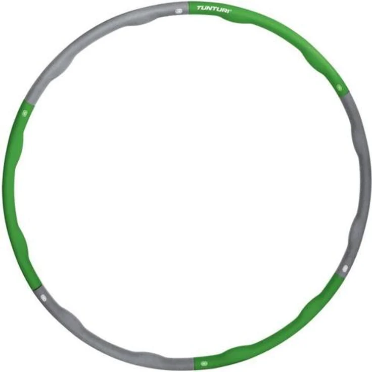 TUNTURI Hula Hoop für Bauchmuskeln 1,2 kg grün - Preisvergleich – Bild 2