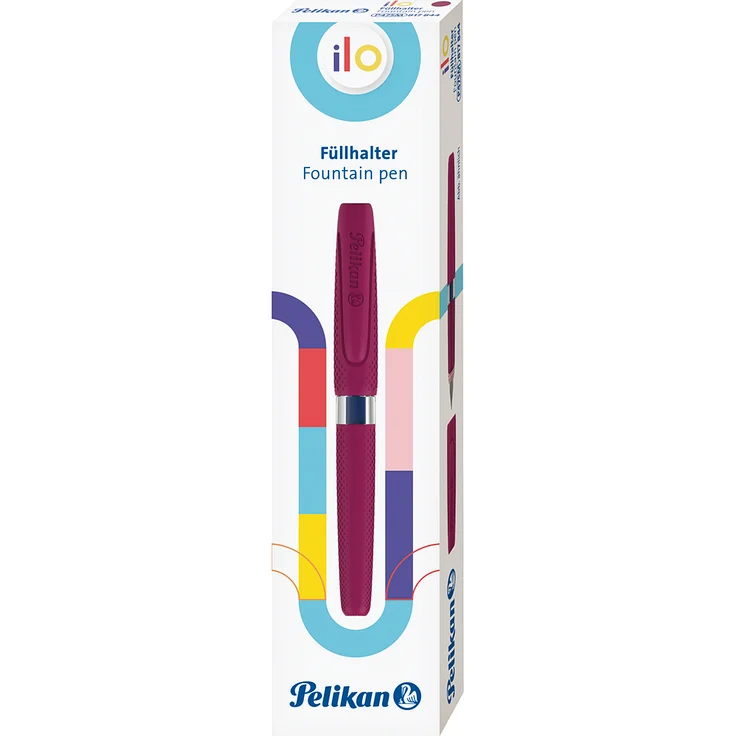 PELIKAN Schulfüllhalter Ilo Feder M rot – Bild 5