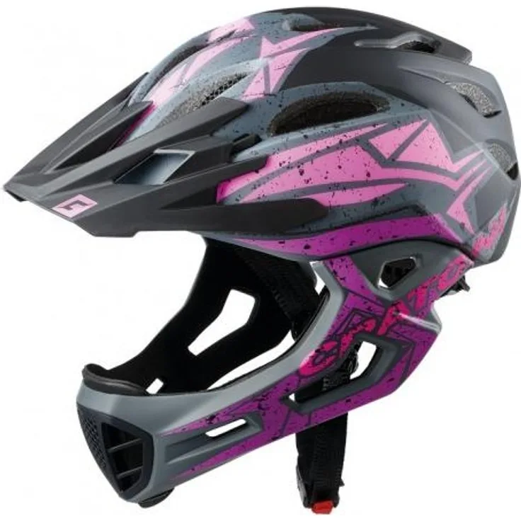 Fahrradhelm Cratoni C-Maniac Pro (MTB) schwarz/pink/lila matt,Gr. M/L (54-58cm)