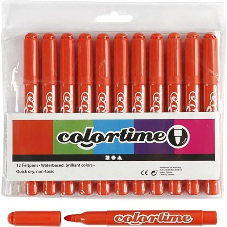 Creativ Company Dark orange Jumbo markers 12pcs.