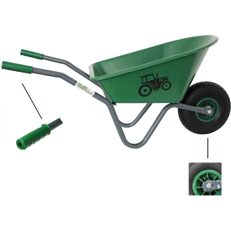Kinderschubkarre Traktor Schiebkarre Metallschubkarre Gartenkarre Trecker