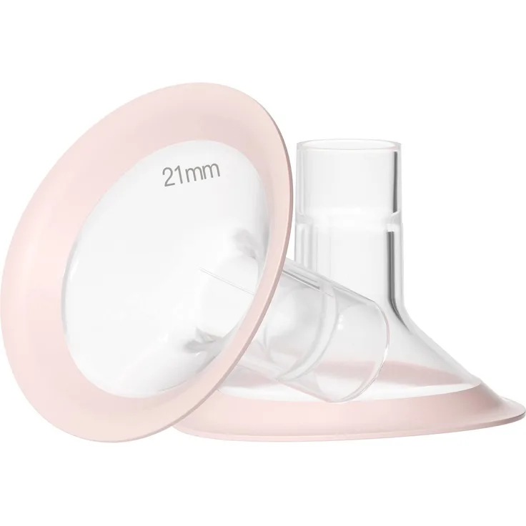 NCVI Milchpumpen-Flansche 21 mm, authentische NCVI und Ersatz-Milchpumpenteile ohne BPA, 2 Stück (21 mm Flansch)
