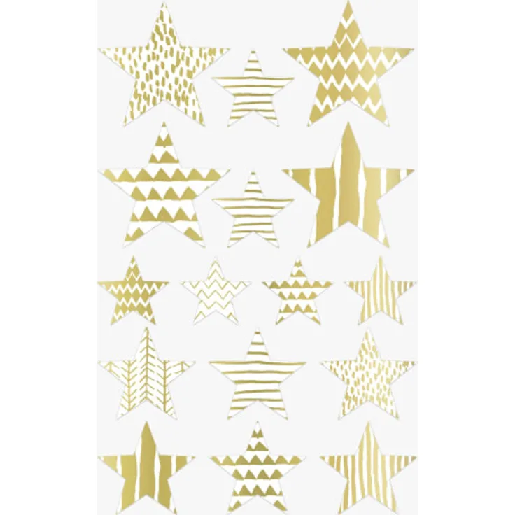 Sticker Sterne Motiv gold